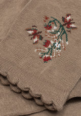 Lilia Embroidered Floral Socks