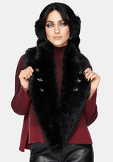 Aven Bug Faux Fur Scarf Collar