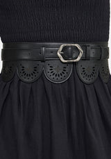 Atha Witches Knot Scallop Cut Out Waist Belt