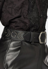 Celba Embroidered Rivet Belt