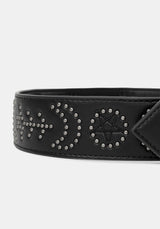 Celba Embroidered Rivet Belt