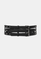 Stredden Triple Back Buckle Rivet Belt