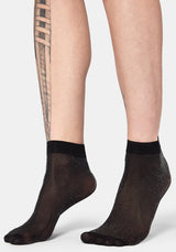 Lumor Metallic Sheer Socks