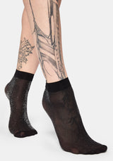 Lumor Metallic Sheer Socks