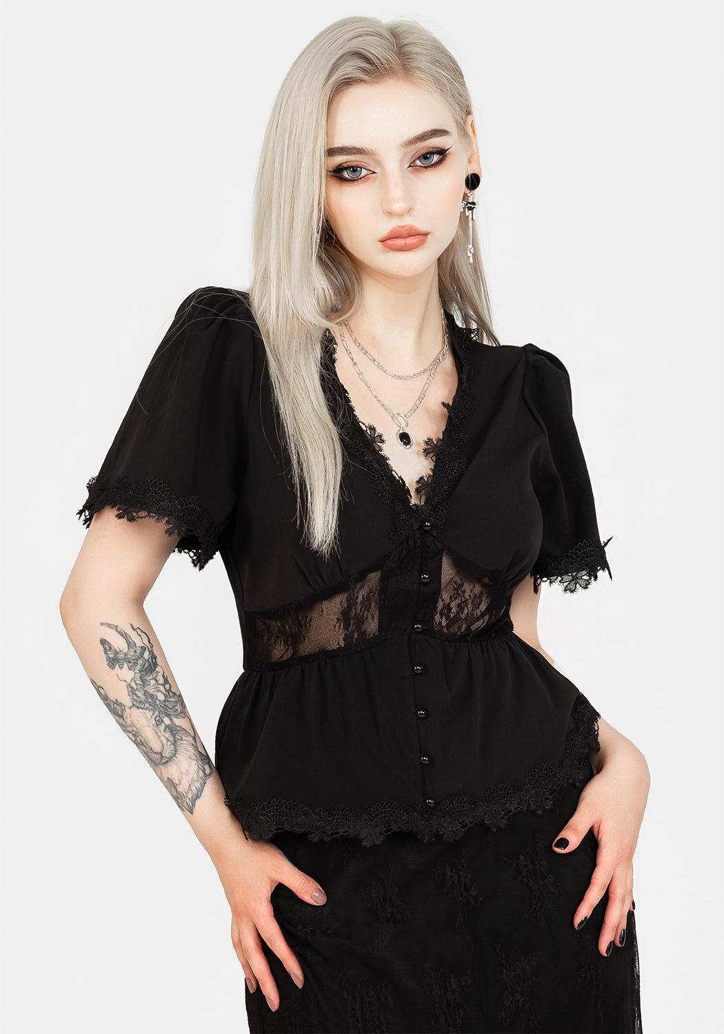 Torment Angel Sleeve Top Disturbia torment-angel-sleeve-top-disturbia