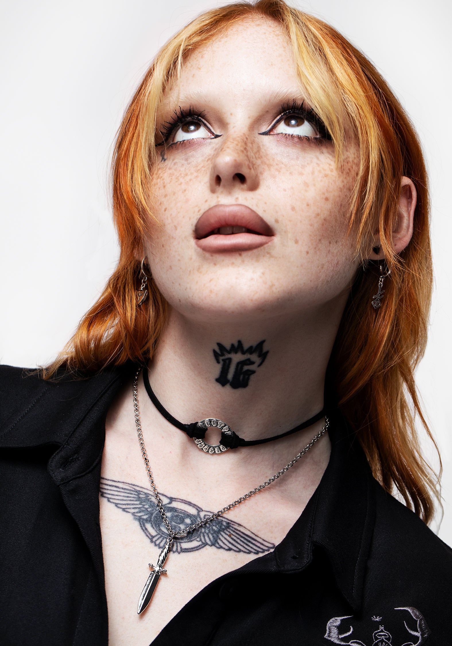 Mathilda Layered Choker Necklace Disturbia mathilda-layered-choker-necklace-disturbia