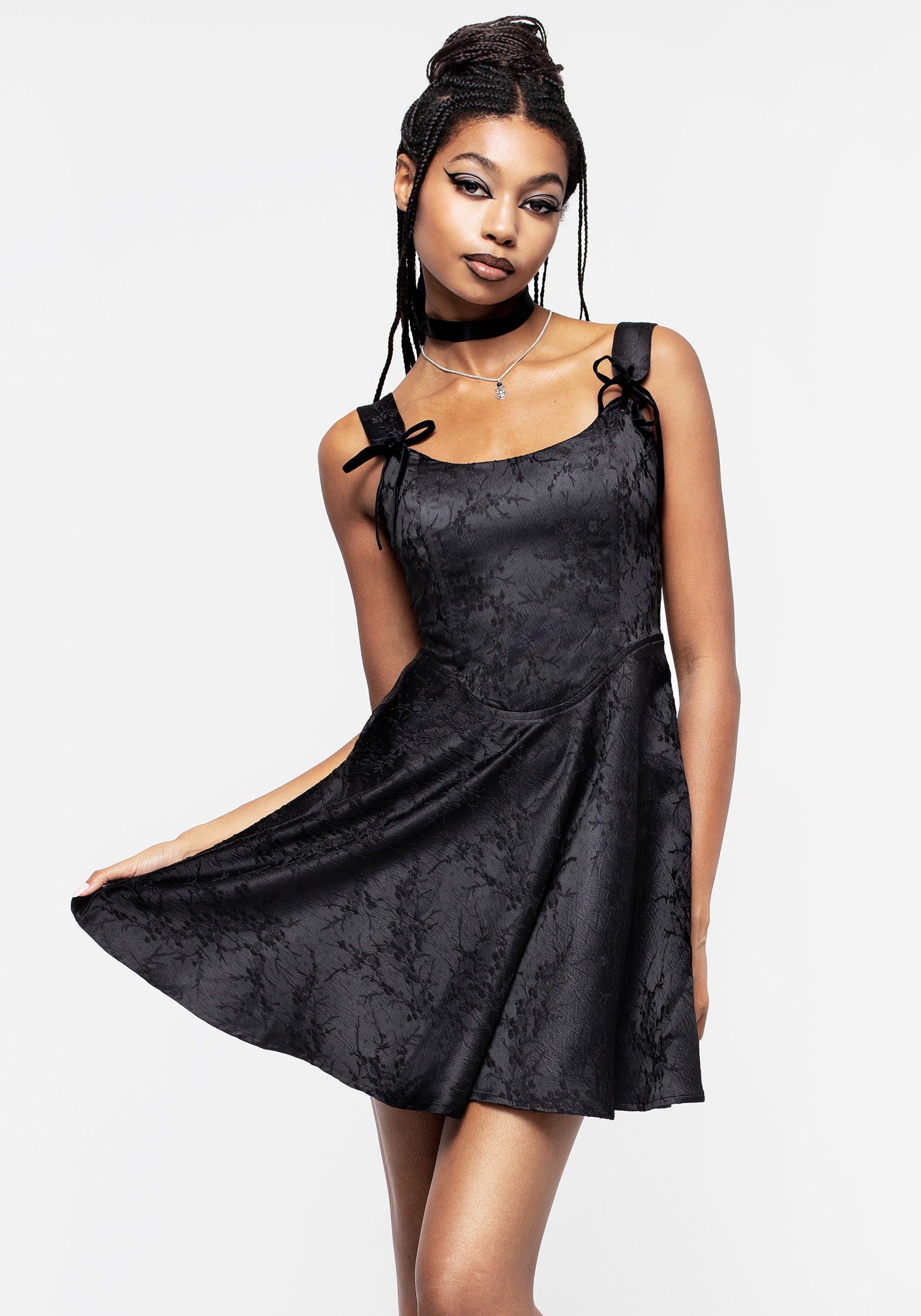 Aisha Jacquard Mini Corset Dress – Disturbia