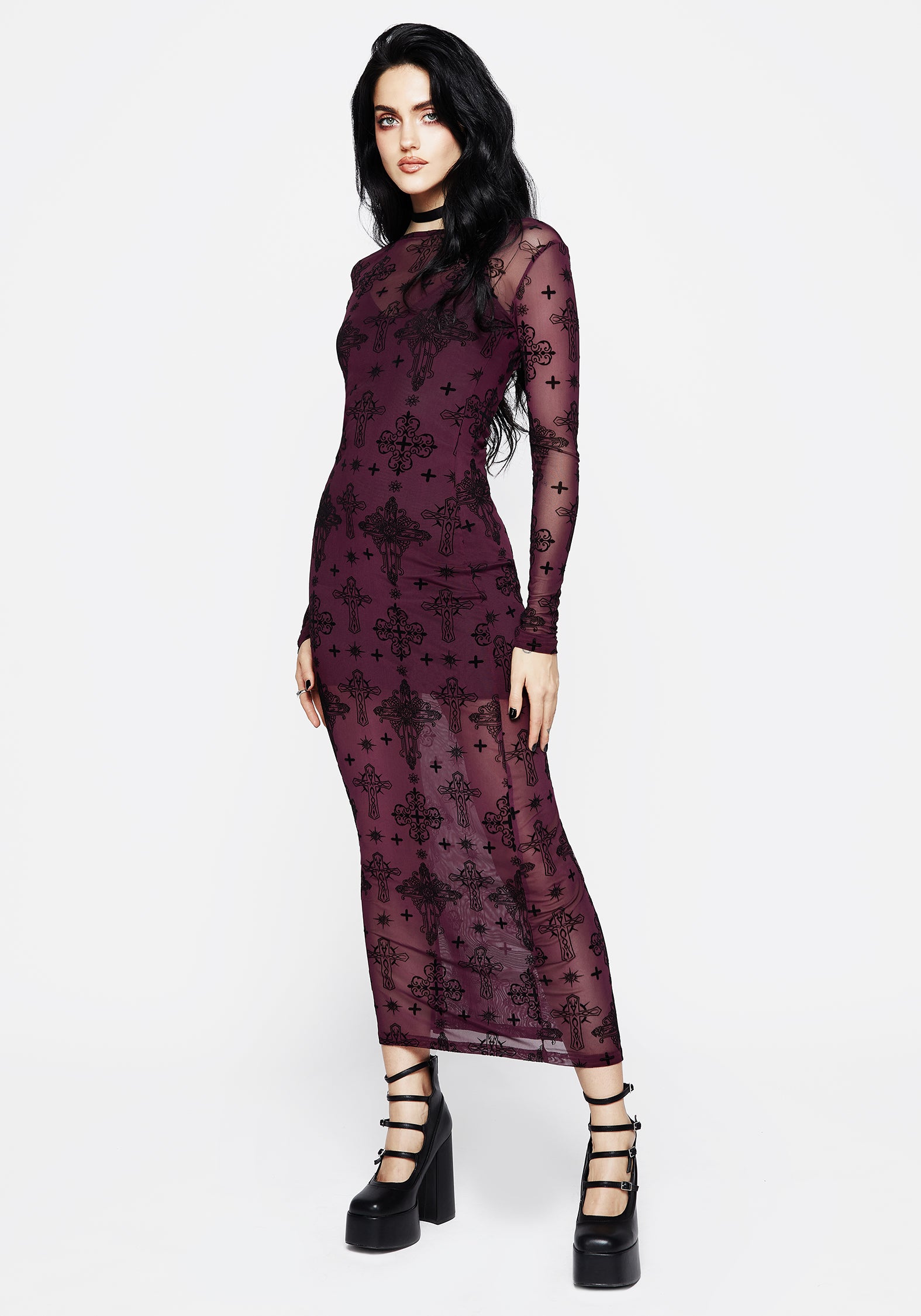mesh maxi dress uk Aubree Crepe And Mesh Maxi Dress - Ivory