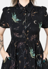 Rosanella Floral Print Midi Shirt Dress