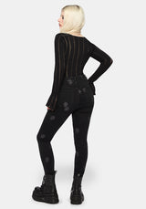 Selin Embroidered Denim Skinny Jean