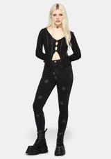 Selin Embroidered Denim Skinny Jean