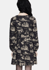 Lacelle Cotton Button Up Long Sleeve Mini Dress