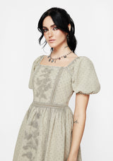 Caustic Cotton Frill Mini Dress