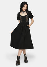 Abellona Embroidered Midi Dress