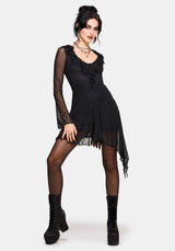 Sabriel Flute Sleeve Mini Dress