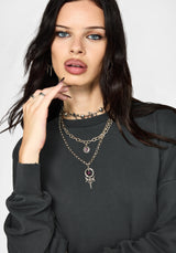 Erisda Lace Hem Sweater Dress