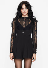 Grace Zip Front Pinafore Playsuit
