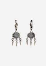 Threx Spike Drop Hoop Earrings