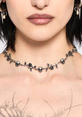 Sezora Rose Skull Choker