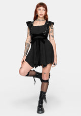 Elindra Ruffle Neck Button Up Playsuit