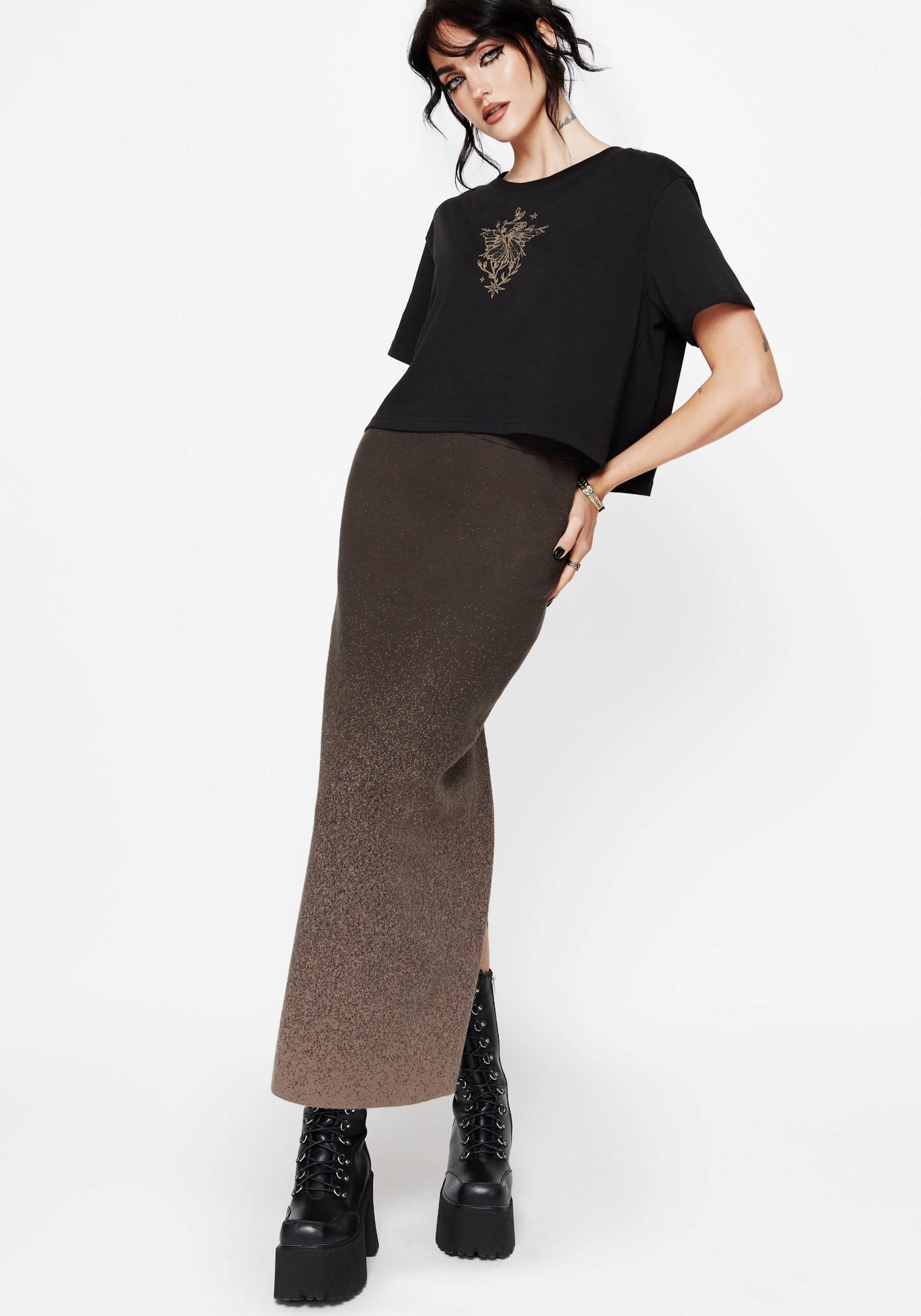 happy99 star gradient knit skirt - メルカリ Happy99 Star Gradient