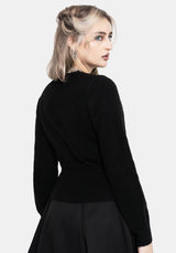 Rime Embroidered V-Neck Fitted Cardigan