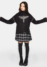 Mourn Moth Blanket Stitch Knit Jumper
