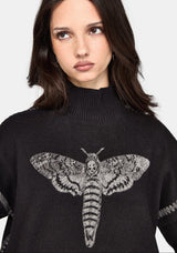 Mourn Moth Blanket Stitch Knit Jumper