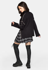 Mourn Moth Blanket Stitch Knit Jumper