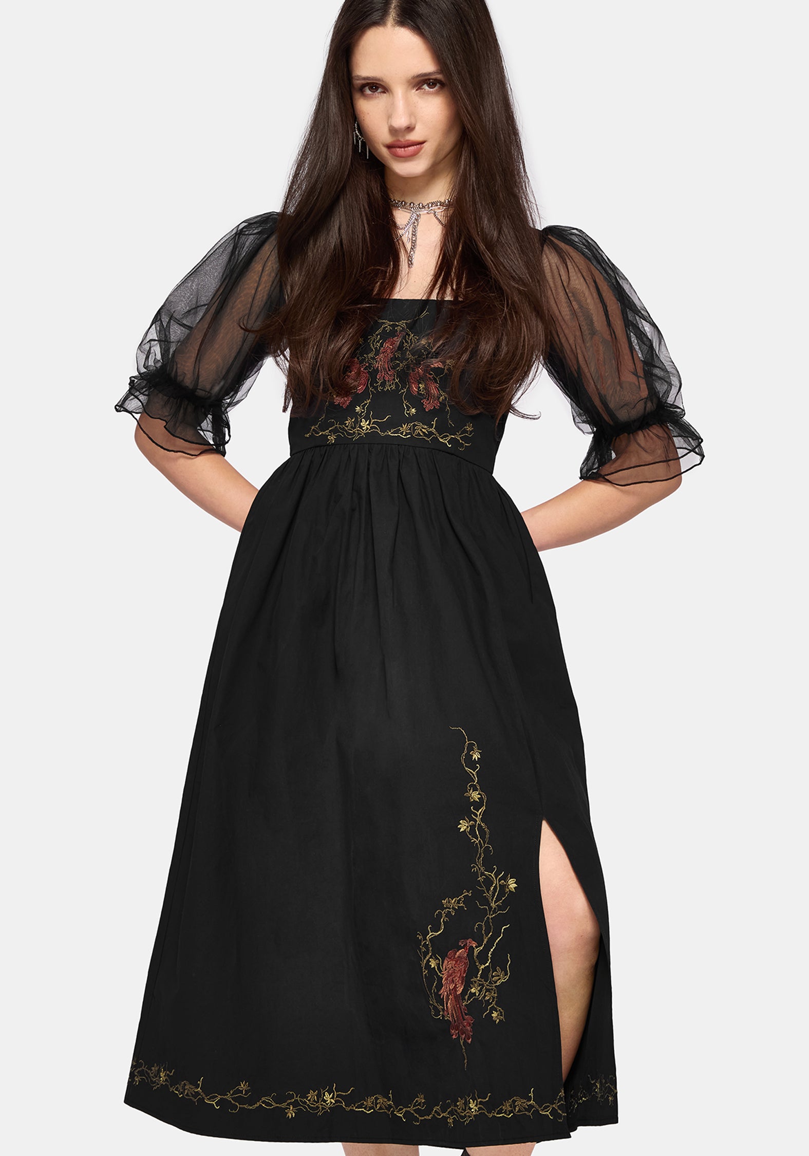 puff sleeve midi dress uk Phoenix Cotton Embroidered – Disturbia 34 Pieces Of Clothing Select Boot Size:40 Kurta Sets 2023