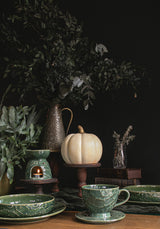 Rosethorn Floral Embossed Pasta Bowl (4 Piece Set)