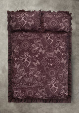 Paramour Frilled Edge Tattoo Print Bedding Set (UK King)