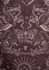 Paramour Frilled Edge Tattoo Print Bedding Set (UK King)