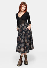Kleo Relics Print Midaxi Skirt