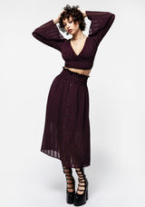 Enola Bell Sleeve Co-ord Wrap Top