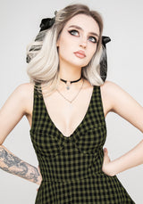 Terra Gingham Peplum Skirted Swimsuit