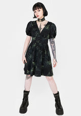 Fernery Button Up Corset Mini Dress