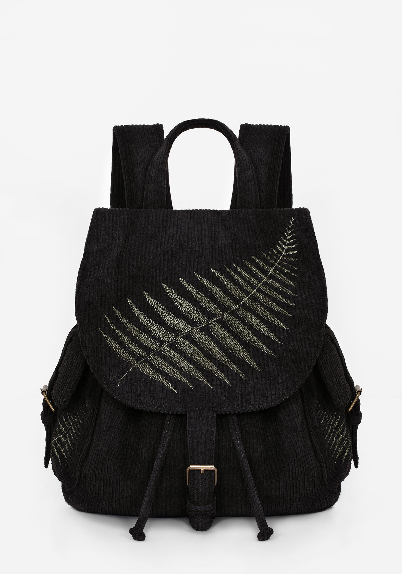 Disturbia | Fern Embroidered Satchel Backpack | Handbags