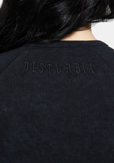 Christina Cotton Cut Out Detail Long Sleeved Top