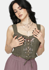 Siora Folklore Embroidered Corset Top