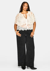 Ania Lace Cape Top