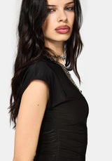 Neevah Slinky Short Sleeve Top