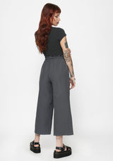 Penny Charcoal Stripe Culotte