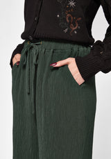 Elio Crinkle Embroidered Culotte
