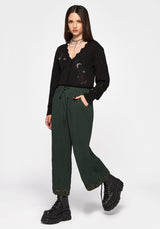 Elio Crinkle Embroidered Culotte