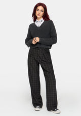 Brandi Check D-Ring Straight Leg Trouser