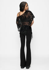 Khia Ruched Jersey Flare