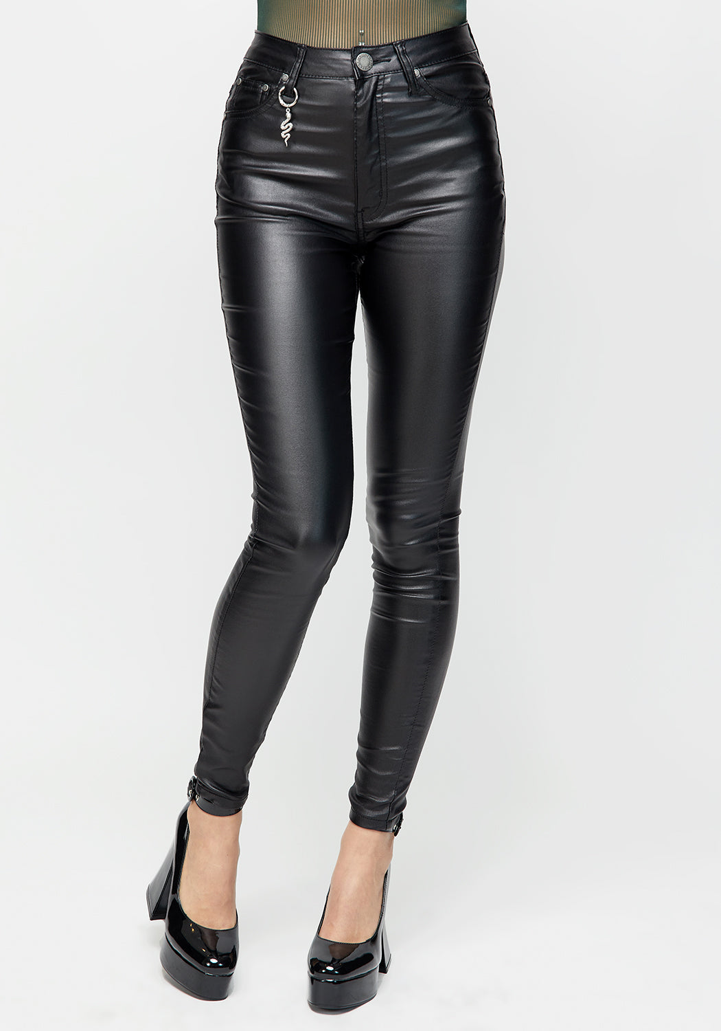 Charmer Coated Skinny Jeans Disturbia charmer-coated-skinny-jeans-disturbia