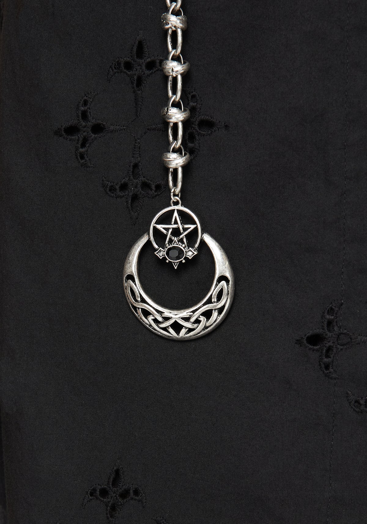 Druantia Pentagram Moon Chain Belt