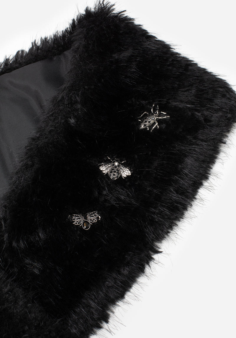Aven Bug Faux Fur Scarf Collar